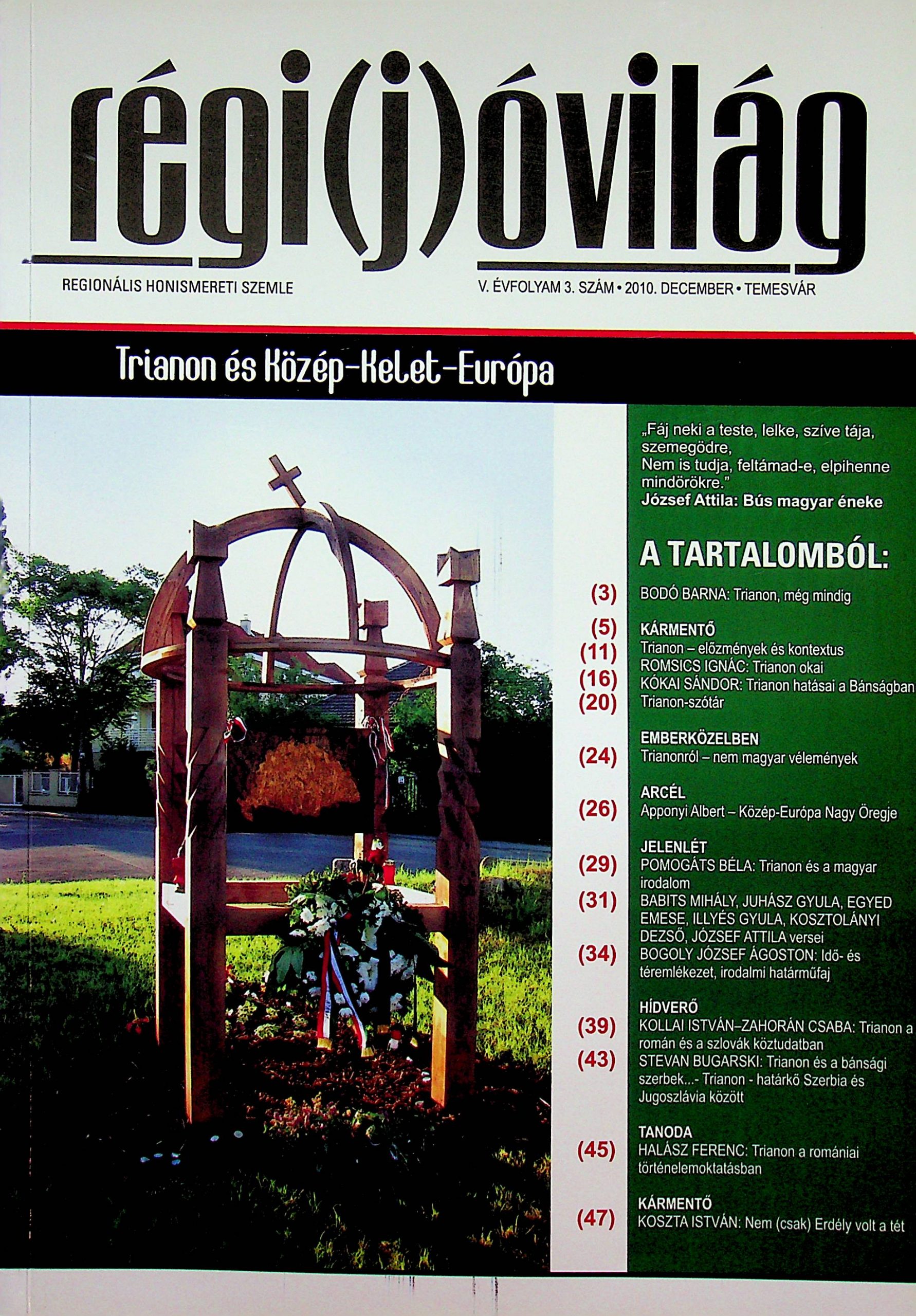 Trianon és Közép-Kelet-Európa – Régi(j)óvilág - Temesváros